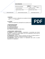 PNO - Selección y Calificación de Auditores