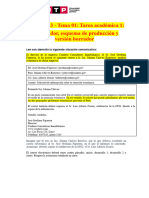 ? Semana 03 - Tema 01 Tarea Académica 1 Organizador, Esquema de Producción y Versión Borrador - Principales Problemas Económicos (Informalidad)