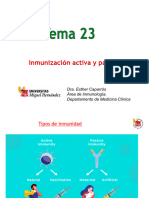 Tema 23 Inmunización Activa y Pasiva