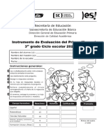 Examen 3er Grado 1er Momento