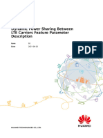 Dynamic Power Sharing Between LTE Carriers (eRAN17.1 - 02)