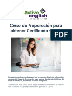 Curso de Preparación para Obtener Certificado CENNI - Active English A.C.