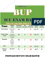 Footage Bup Icu Exam Batch ( Mock Test - 15)