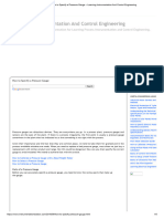 How To Specify A Pressure Gauge Learning Instrumentation and Control Engineering