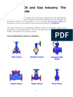 Valves in The Oil and Gas Industry