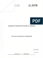 Avis de Recrutement Multipostes (Apb)