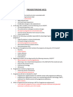 Progesterone MCQ