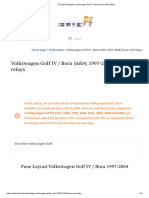 Fuse Box Diagram Volkswagen Golf IV - Bora (Mk4 1997-2004)