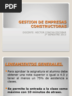 Lineamientos Constructora