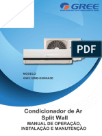 Ar Condicionado Split HW Onoff Aluminio Gree 12000 Btus Frio 220v Monofasico Gwc12mb D3nna5e 2501 Manual