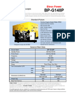 Genset Spec BP-G148P - 135KVA