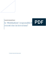 Is 'Wahhabism' Responsible For The Recent Rise in Terrorism?