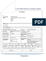 Tax Certificate: R Margabandhu