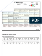 Diabetic Meal Plan - 1200 Calories