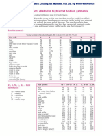 High Street Fashion Measurements Metric Pattern Cutting2 1