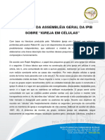 Resolucao Da Ag Sobre Igrejas em Celulas Ipib