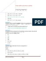 Correction QCM Listes en Python