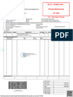 S.I.I. Santiago Oriente: R.U.T.: 76.662.719-6 Factura Electronica #1426
