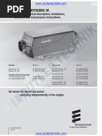 Eberspacher Espar Airtronic d2 Diesel Heater Technical Manual