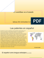 El Castellano en El Mundo - Informe Del Instituto Cervantes 2021