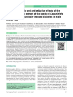 Bonduc On Streptozotocin-Induced Diabetes in Male