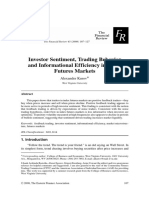 Investor Sentiment, Trading Behavior and Informational Efficiency in Index Futures Markets