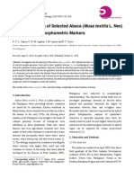 13-Paternity Testing of Selected Abaca - Musa Textilis L. Nee - Hybrids Using Morphometric Markers