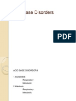 Acid Base Disorders