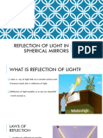 Reflection of Light in Spherical Mirrors