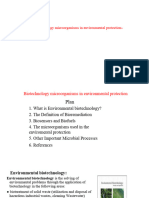 Biotechnology Microorganisms in Environmental Protection