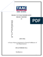 Project On Train Reservation Project Report IN CO MP UT ER SCI EN CE FO R CL AS S XII (2023-2024)