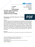 Moussa Et Al 2015 Development and Optimisation of Waterproof Breathable Double Sided Knitting Using A Factorial