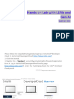 Hands-On Lab With LLMs and Gen AI Within IDC