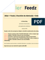 Checklist de Admissão + Onboarding