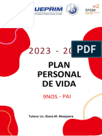 9nos Plan Personal de Vida 2023 2024