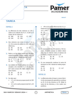 Aritmética Verano 1 Tarea