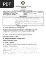 Examen Tercer Bachillerato Trimestral Lyl 3ero 2024 No Presencial PDF