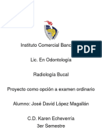 Examen Ordinario Radiología Bucal José David López Magallán