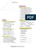 Anh 6 Friend Plus Unit Test-Unit 5-Basic Test