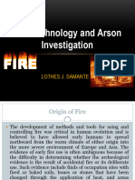 Notes On Fire Technology and Arson Investigation