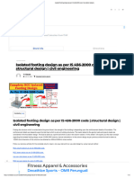 Isolated Footing Design As Per Is 456 2000