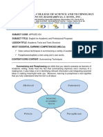 Q1. W3. Summarizing Techniques