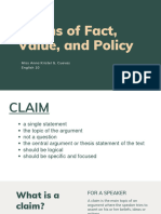 Claims and Fallacies