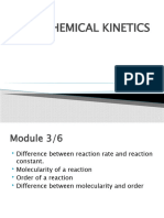 Chemical Kinetic Module 3