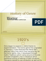 History of Horror Genre