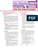 Actividades de Eliminación de Oraciones para Quinto Grado de Secundaria