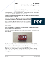 Lab 2 - SPDT Switches and Logic Sources