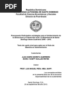 TESIS Presupuesto Participativo Estrategias para El Fortalecimiento de La Democracia y El Desarrollo Local La Experiencia de Santo Domingo Oeste