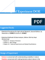 Design of Experiment DOE