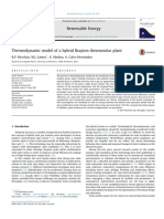 Thermodynamic Model of A Hybrid Brayton Thermosolar Pla - 2018 - Renewable Energ